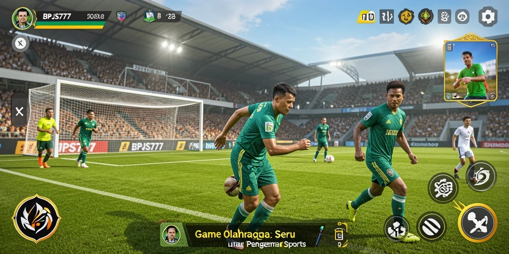 Tampilan gameplay BPJS777 dengan pertandingan olahraga yang seru.