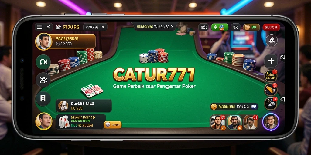 Tampilan gameplay poker yang memikat dalam CATUR777.