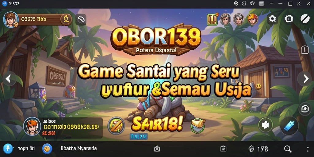 Screenshot OBOR138 menunjukkan pengalaman gameplay yang seru dan penuh warna.