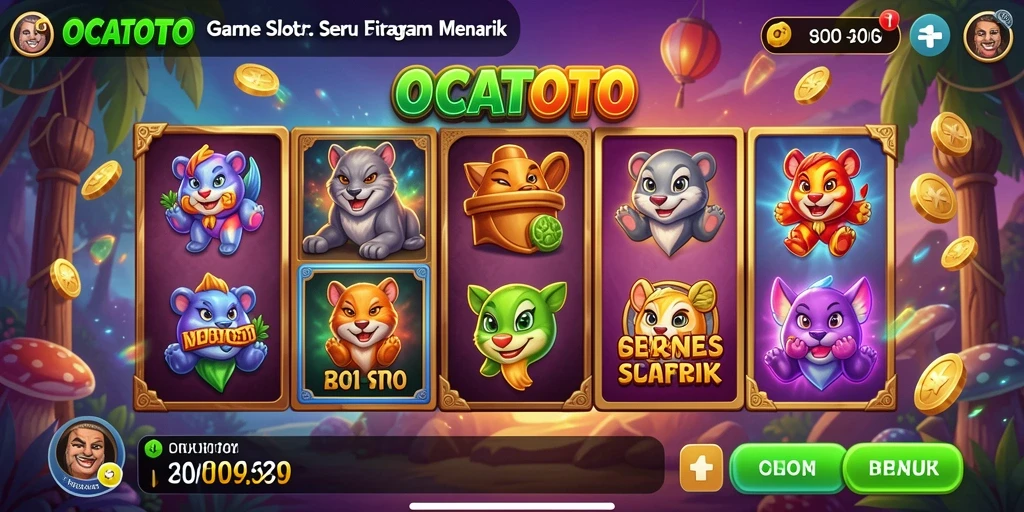 Screenshot OCATOTO menampilkan gameplay Slot yang seru dan menarik.