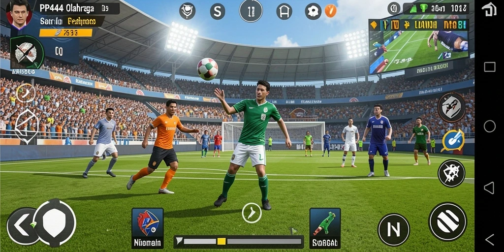 Tampilan gameplay dinamis PP444 dengan berbagai olahraga yang mengasyikkan.